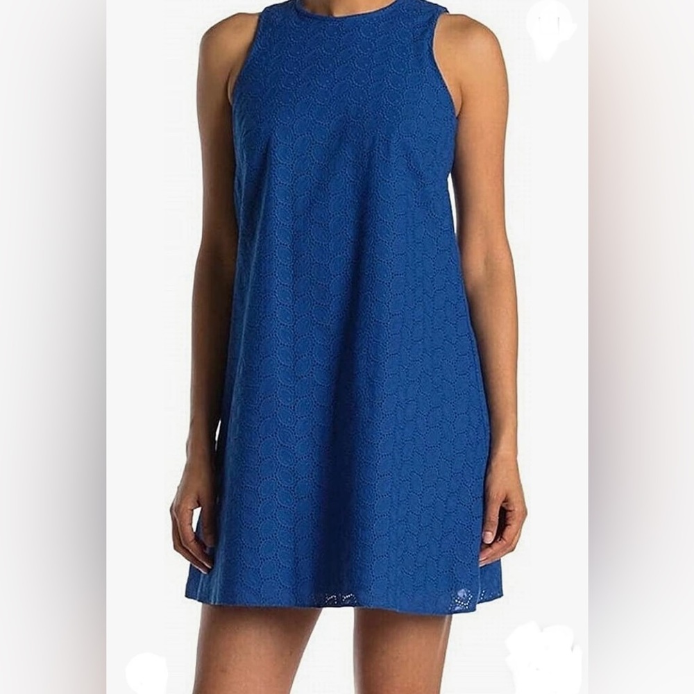 Calvin Klein Sleeveless Round Neck Trapeze Dress